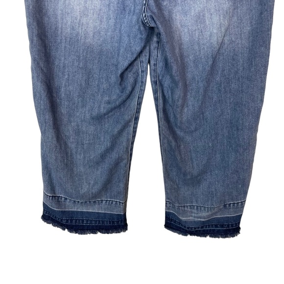 Liverpool The Crop Wide Leg Raw Hem Size 8/29 Baggy Relaxed Hipster Cropped Jean - Picture 11 of 16